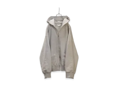 ANCELLM Zip Up Hoodie "Heather White"