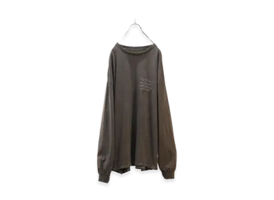 ANCELLM Message L/S T-Shirt "Brown"