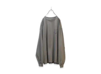 ANCELLM Message L/S T-Shirt "Gray"