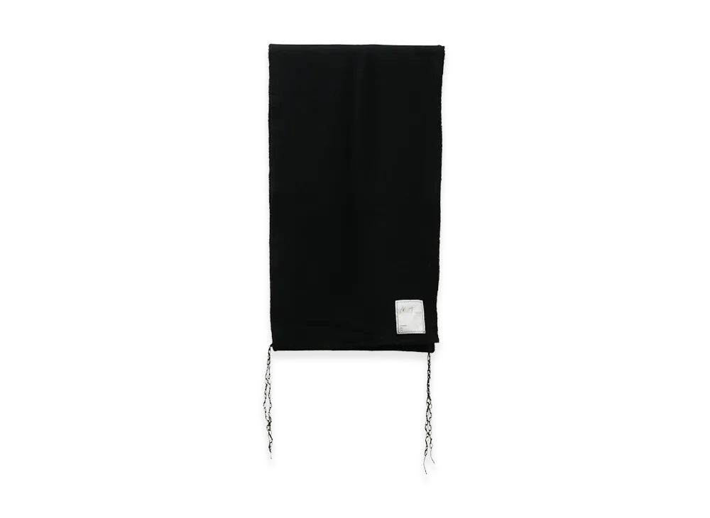 ANCELLM Wool Blanket Scarf "Black"