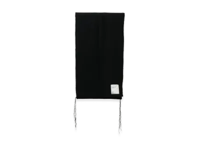 ANCELLM Wool Blanket Scarf "Black"