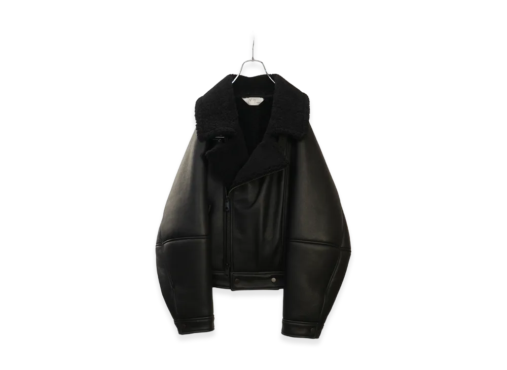 ANCELLM Mouton Double Jacket "Black / Black"