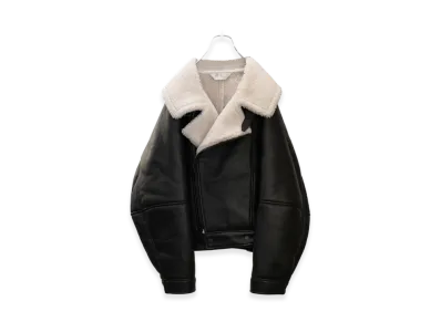 ANCELLM Mouton Double Jacket "White / Black"