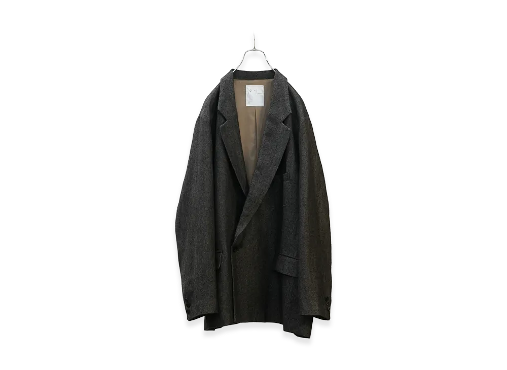 ANCELLM Semi-Double Tailored Jacket "Brown"