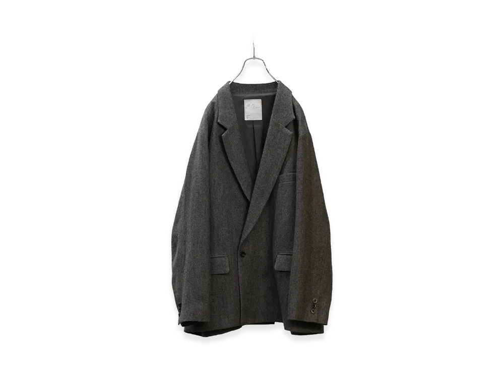 ANCELLM Semi-Double Tailored Jacket "Gray"