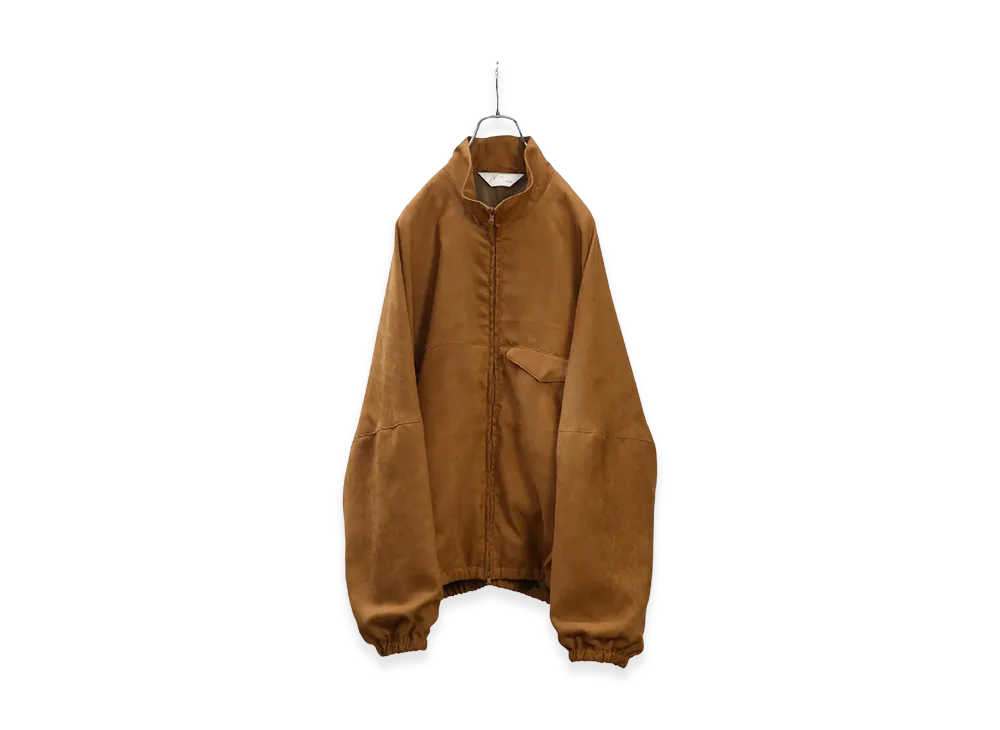 ANCELLM Vegan Suede Kimono Blouson "Brown"