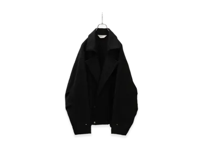 ANCELLM Pilling Wool Double Blouson "Black"