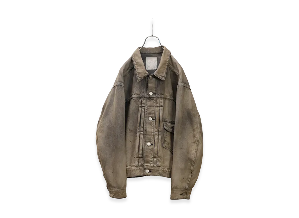 ANCELLM Aging Denim Jacket "Black"