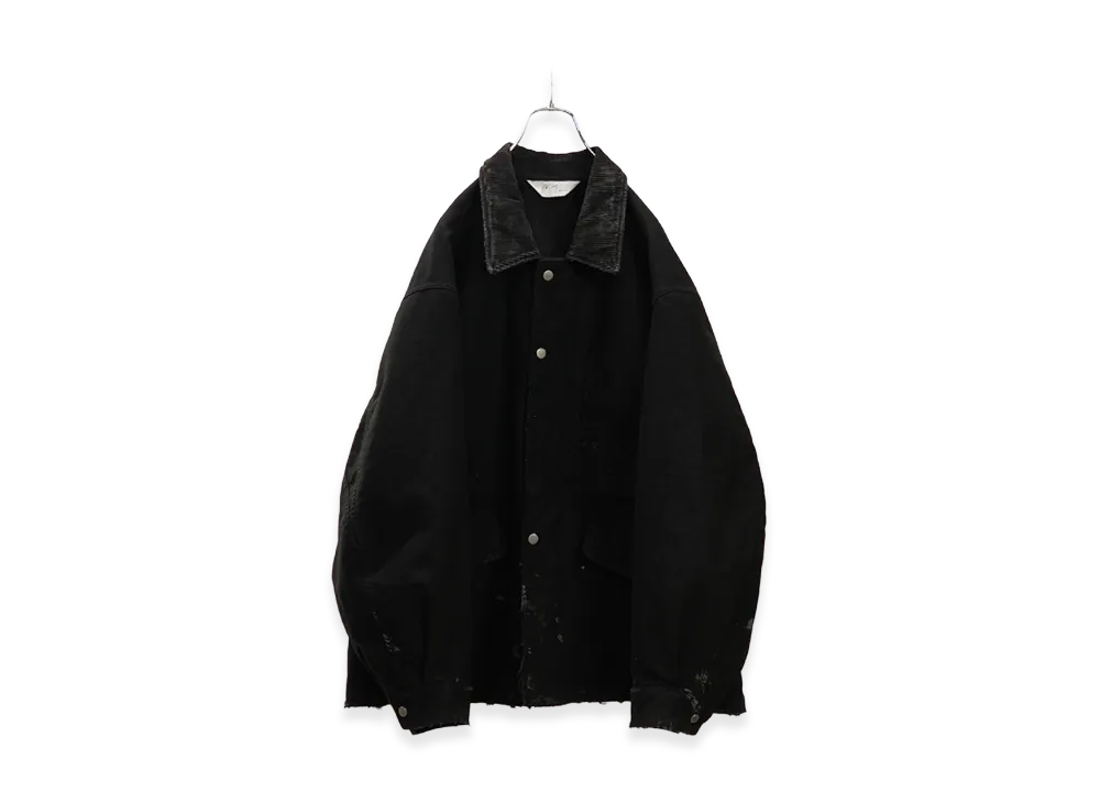ANCELLM Moleskin Work Jacket "Black"