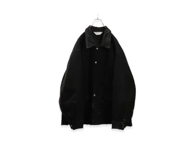 ANCELLM Moleskin Work Jacket "Black"