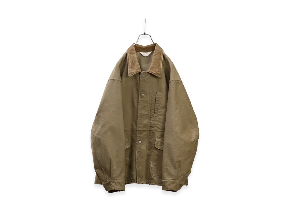 ANCELLM Moleskin Work Jacket "Beige"