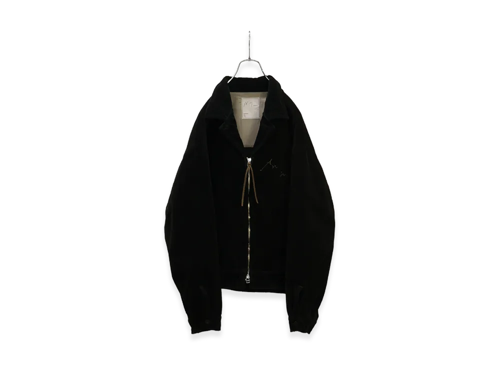 ANCELLM Corduroy Zipup Jacket "Black"