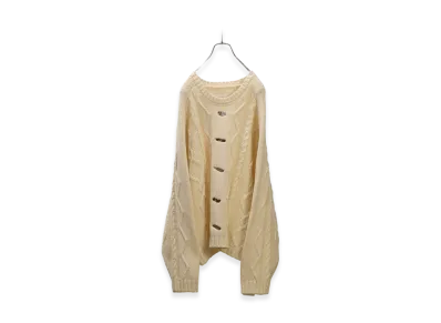 ANCELLM Embroidery Cable Stitch Knit "Off White"