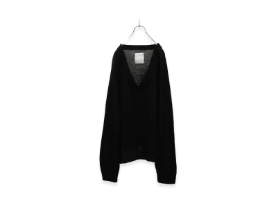 ANCELLM Uv Neck Knit "Black"
