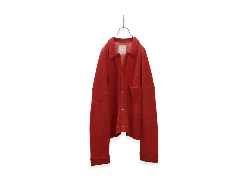 ANCELLM Kimono Knit Shirt "Red"