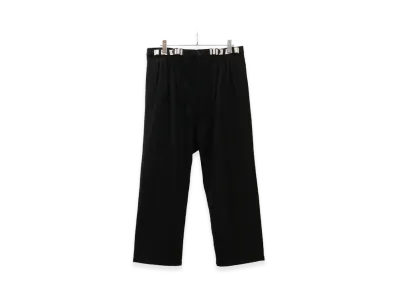 ANCELLM Wool Belted Wide Slacks "Black"