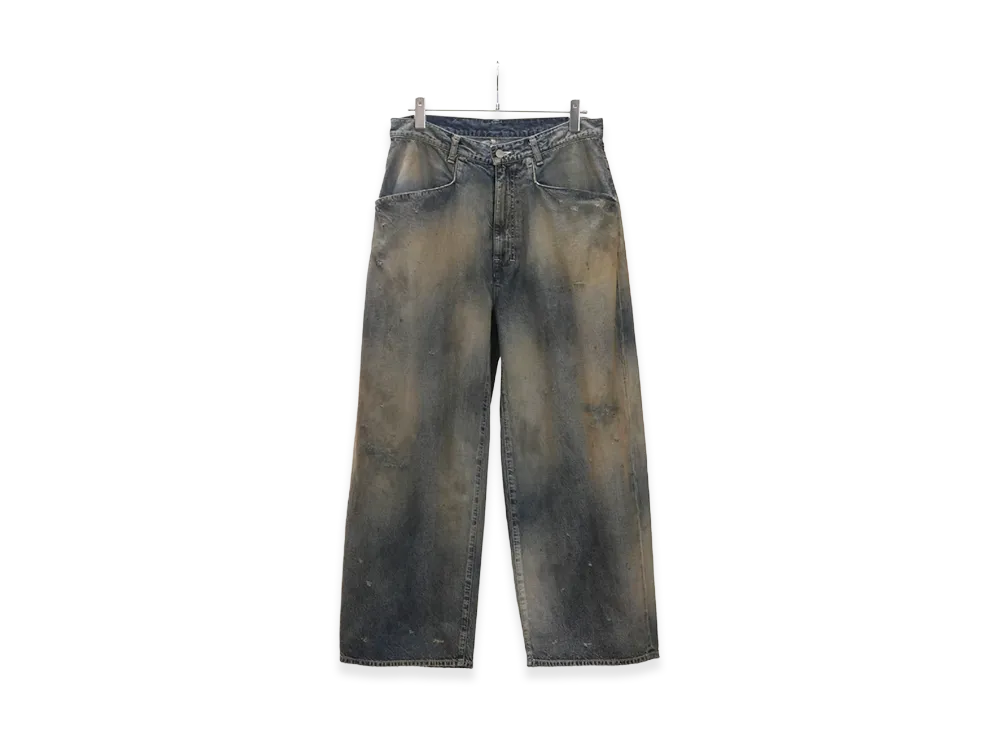 ANCELLM Denim Wide Slacks "Indigo"