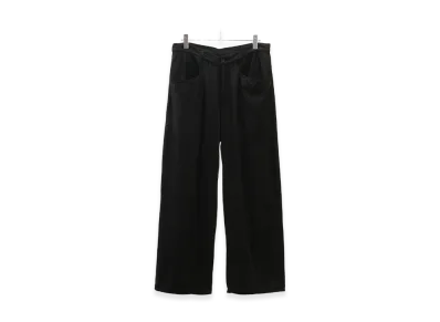 ANCELLM Silk Wide Slacks "Black"