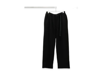 ANCELLM Woolcord Beltless Slacks "Black"