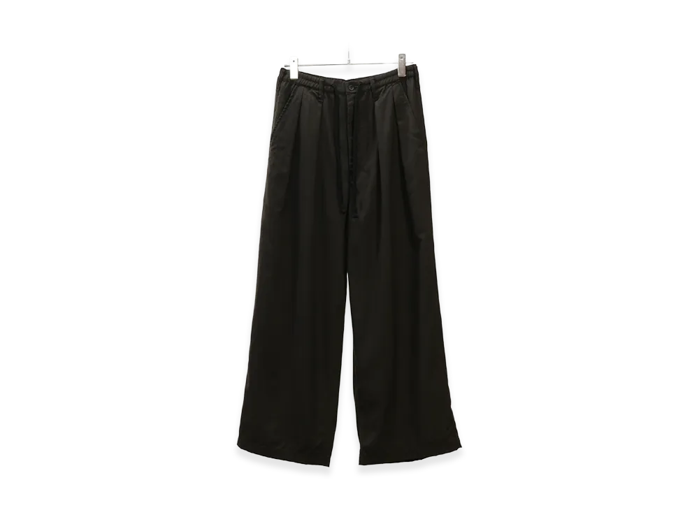 ANCELLM Wool Calmsskin Tuck Easy Slacks "Olive"