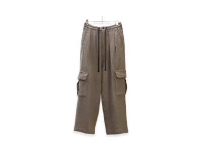 ANCELLM Wool Corduroy Cargo Slacks "Sand"