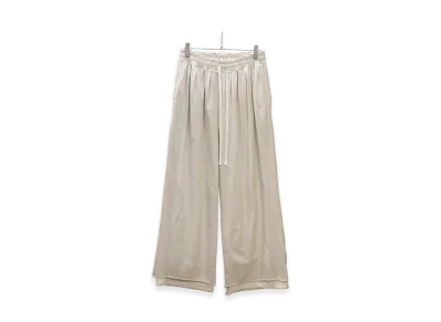 ANCELLM Drape Wide Easy Cut Slacks "White"