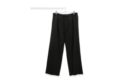 ANCELLM Tuck Sweat Pants "Black"