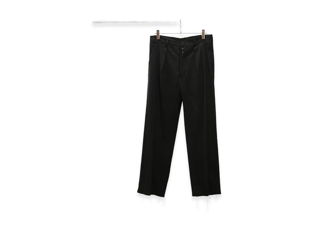 ANCELLM Shoe Cut Slacks "Black"