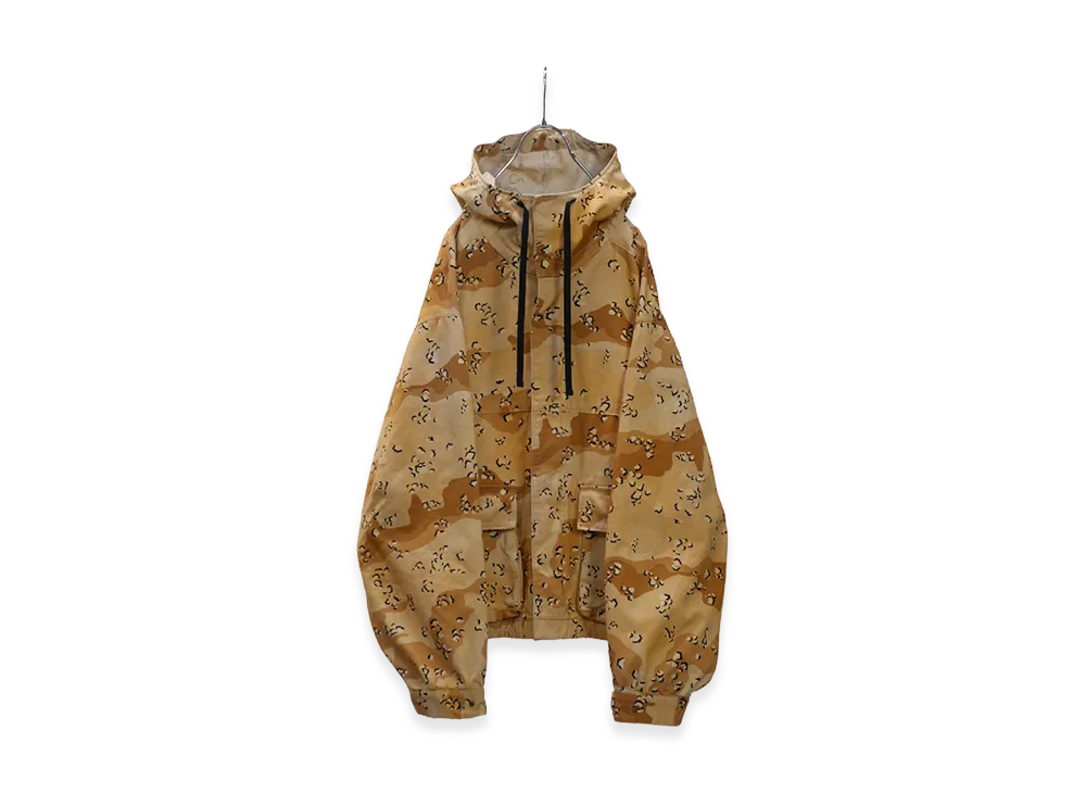 ANCELLM Camo Zipup Hoodie "Chocolate Chip"