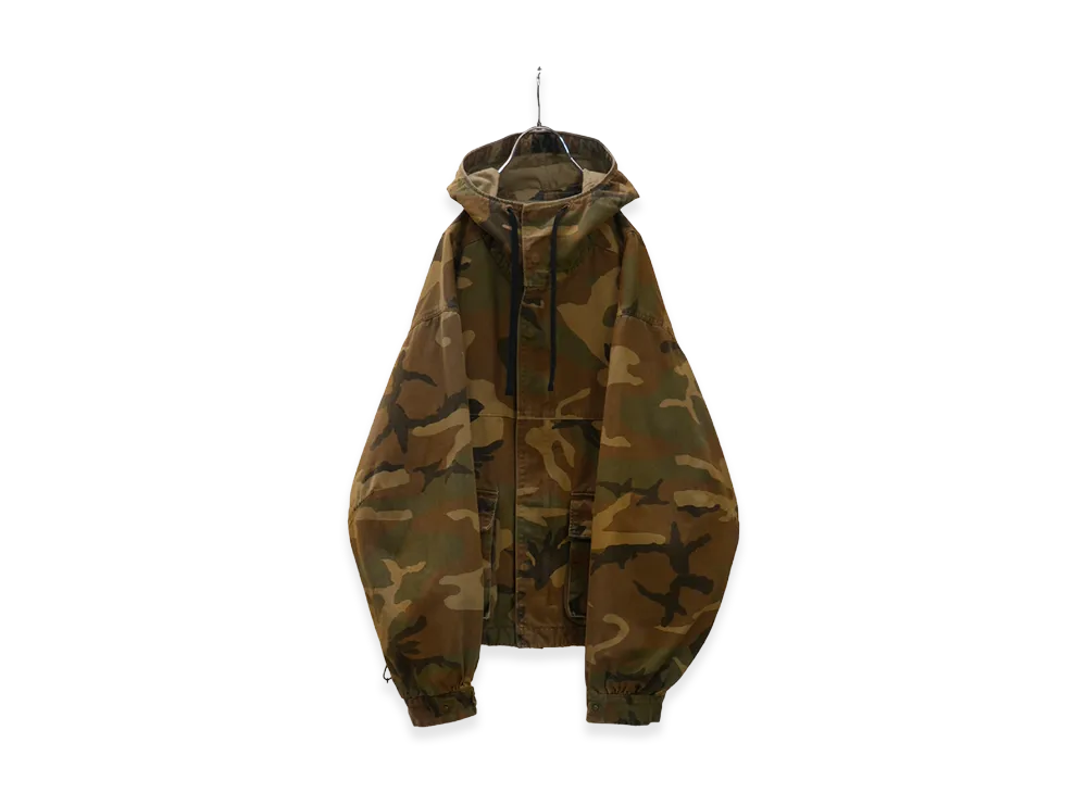ANCELLM Camo Zipup Hoodie "Woodland"
