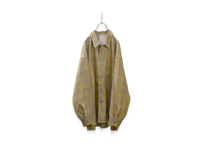 ANCELLM C/R Check Shirt "Yellow"
