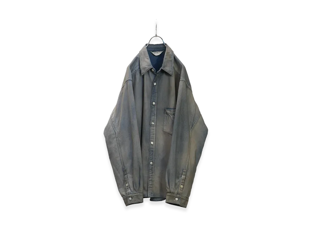 ANCELLM Denim Dress Shirt "Indigo"