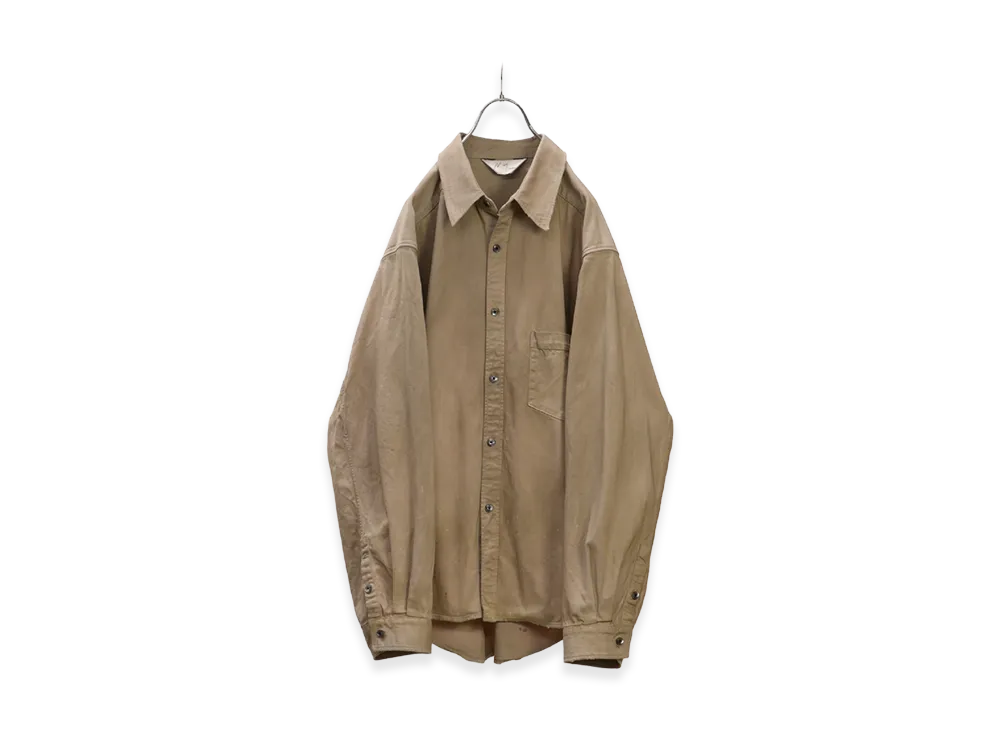 ANCELLM Denim Dress Shirt "Sand"
