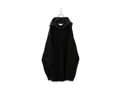 ANCELLM Denim Hoodie Shirt "Black"
