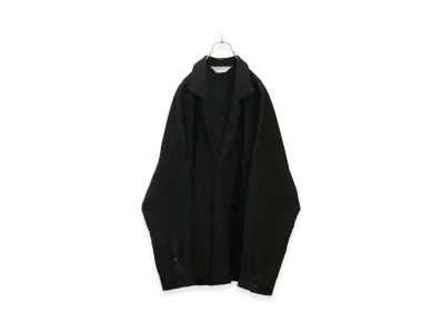 ANCELLM Wash Wool Tailored Shirt "Black"