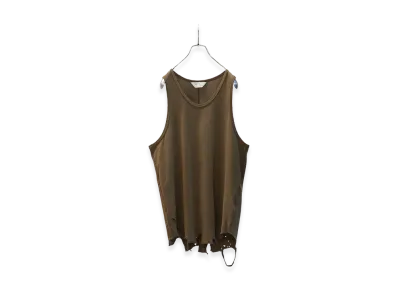 ANCELLM Damage Tank Top "Brown"