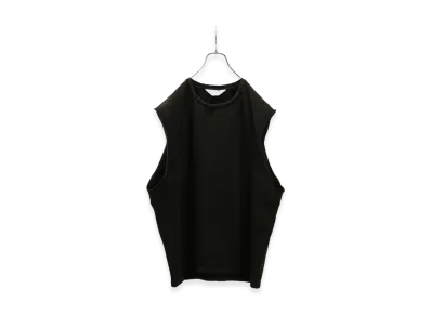 ANCELLM Faded Sleeveless T-Shirt "Black"