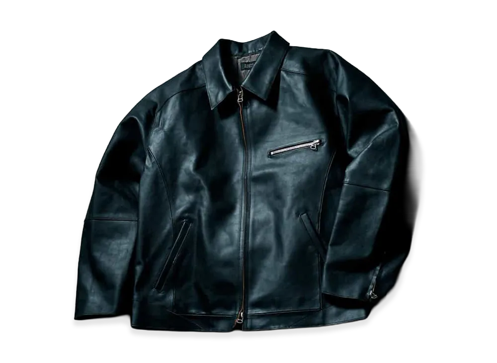 ANCELLM x Barneys New York Horse Leather Blouson "Black"