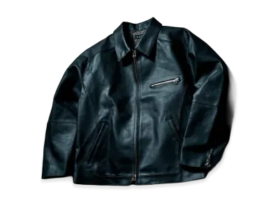 ANCELLM x Barneys New York Horse Leather Blouson "Black"