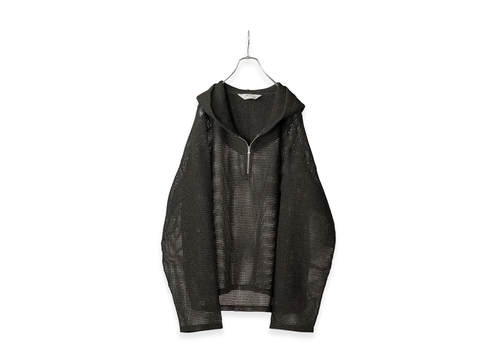 ANCELLM Wool Russell Hoodie "Black"