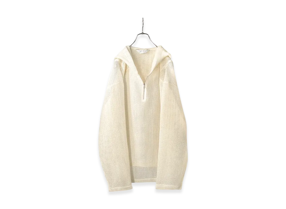 ANCELLM Wool Russell Hoodie "Ivory"