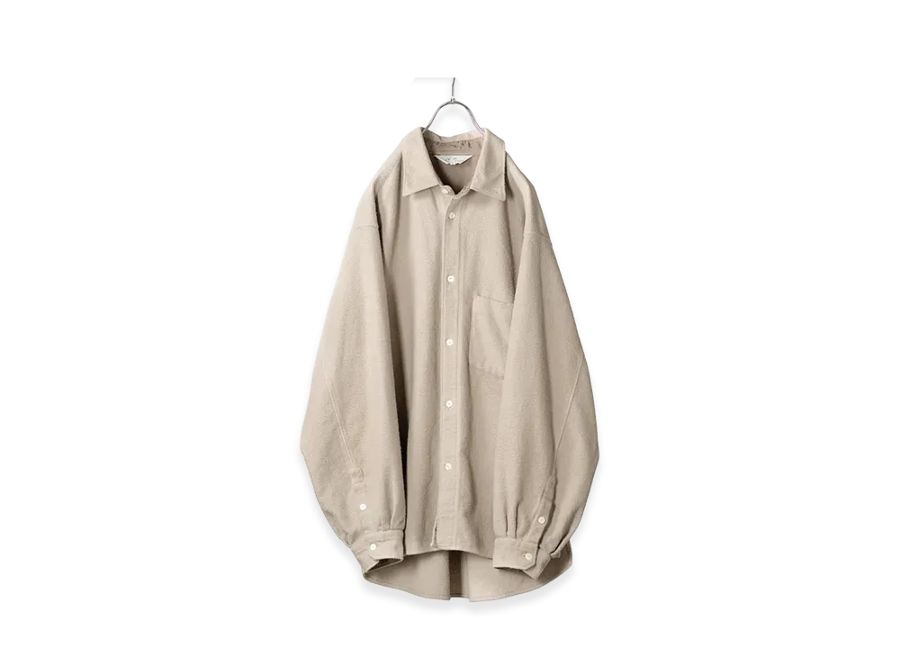 ANCELLM Damage Waffle Crew LS "P.Beige"