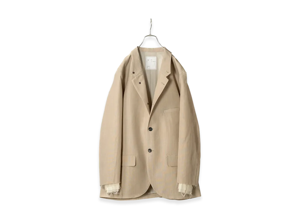 ANCELLM Layered Tailored Jacket "Beige"