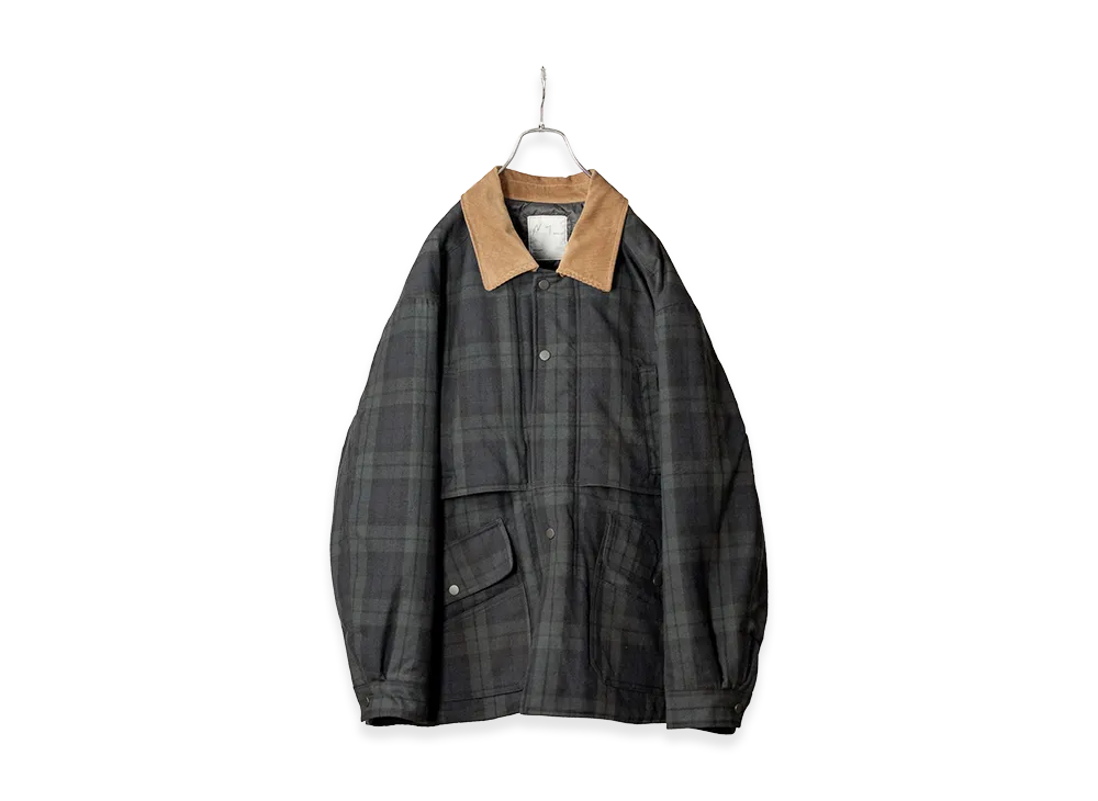 ANCELLM Check Half Jacket "Black Watch"