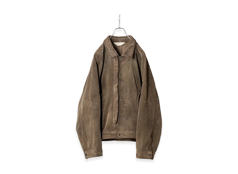 ANCELLM Aging Corduroy Jacket "Brown"