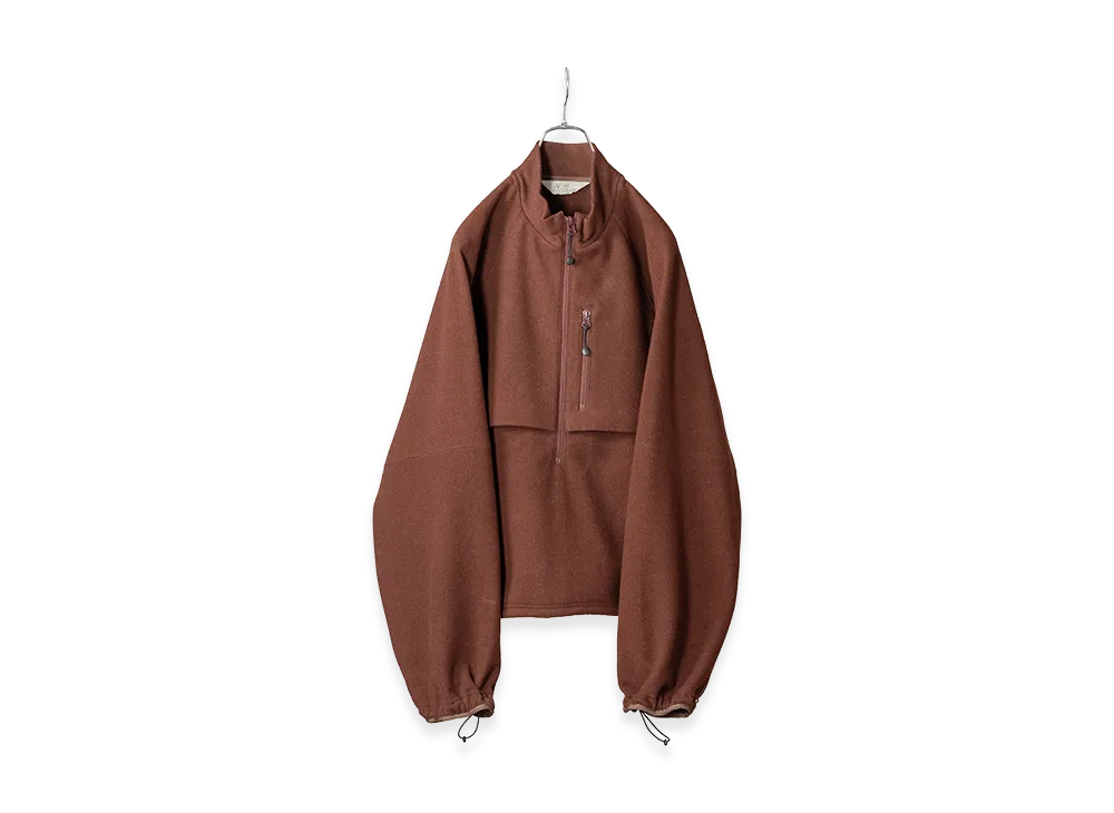 ANCELLM W/Ca Fleece Blouson "Marron"