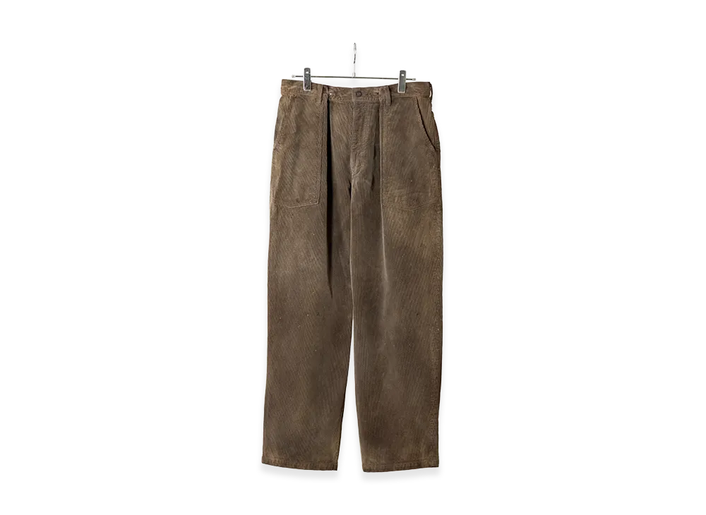 ANCELLM Aging Corduroy Baker Pants "Brown"
