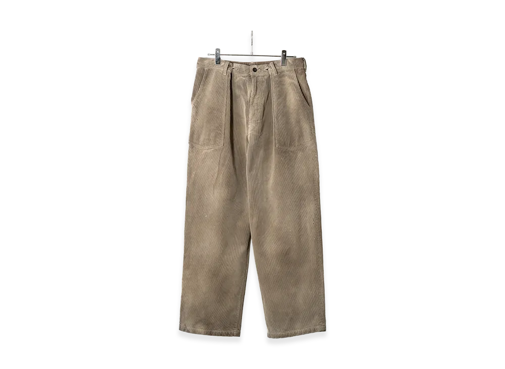 ANCELLM Aging Corduroy Baker Pants "Gray"