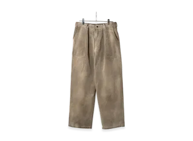 ANCELLM Aging Corduroy Baker Pants "Gray"