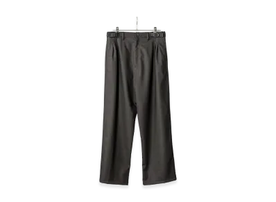 ANCELLM Belted Wool Slacks "Black"